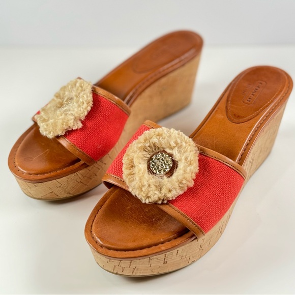 Coach Jazmin Platform Wedge Women’s Sandals Size 10B - Picture 4 of 7